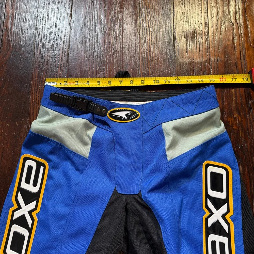 AXO Motocross Racing Pants Mens 30 Blue Black Padded MX Dirt Bike Gear